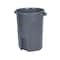 Toter 32 Gal. Round Trash Can w/ Lift Handle, Dark Gray Granite RND32-B0149 - alternate 1